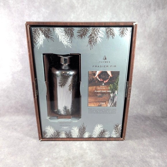 Thymes Frasier Fir Reed Diffuser With Oil And Reeds New In Box 7.75oz Mercury - Picture 4 of 7